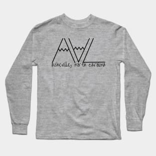 Asheville, North Carolina Mountains Long Sleeve T-Shirt